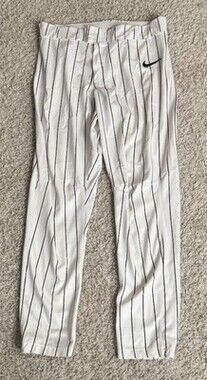Western Carolina U-nike baseball pants-purple pin stripe pants-Large-Game worn